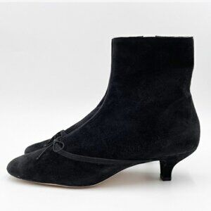Doen Aurelie Booties in Black Suede